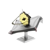 Metalearth Aviation: Télescope Spatial James Webb 10,5x7x7cm, Maquette 3d En Métal Avec 2,75 Feuilles, Sur Carte 12x17cm, 14+ - Metal Earth
