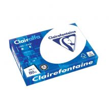 Ramette De 500 Feuilles De Papier Perforé 80g A4 210x297 Mm Certifié Pefc Blanc Clairalfa - Clairalfa