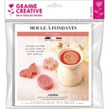 Moule 4 Fondants A Bougie Printemps - Graine Creative
