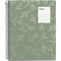 Cahier - A5 - Petits Carreaux - Spirales - Couverture Rigide - 100 Feuilles - Miquelrius
