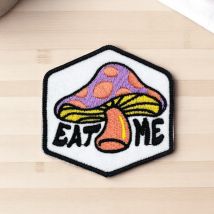 Patch Brodé Champignon Psychédélique “eat Me” - Saperlipopette by Léna