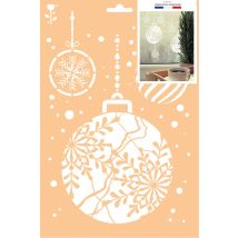 Pochoir A4 Sans Sachet - Boules De Noel - Graine Creative
