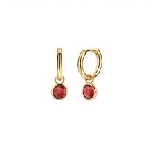 Boucles D'Oreilles Gemia En Pierres Grenat - Sloya