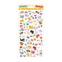 Autocollants Réutilisables - Relief 3d - Chats Mignons - Global Gift