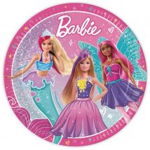 8 Assiettes Barbie Fantasy - Annikids