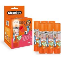 6 Bâtons De Colle - Transparente - Cléostick Adhésive - 21g - Cléopâtre - Cléopatre