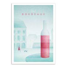 Affiche 50x70 Cm - Visit Bordeaux - Henry Rivers - Wall Editions