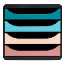 Module De Classement Big Box 4 Tiroirs Skandi - Couleurs Assorties - Exacompta