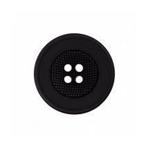 Boutons Panier Rond Noir 23mmx3 - Union Knopf Noir - Prym Union Knopf