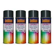 Lot De 4 Bombes De Peinture Belton Spectral Ral7016 Gris Anthracite