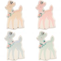 8 Assiettes Renne Pastel - Meri Meri