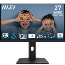 Msi Pro Mp275qpg Écran Plat De Pc 68,6 Cm (27) 2560 X 1440 Pixels Wide Quad Hd Lcd Noir - Msi