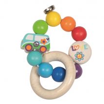 Hochet En Bois Van Arc-en-ciel - Goki