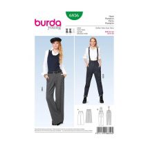 Patron Burda 6856 Pantalon Du 32 Au 42 Taille N°fr 32-42