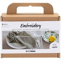 Kit Broderie - Serviette De Table - 1 Pce - CC Hobby