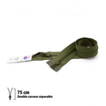 Fermeture Éclair Z68 - Séparable 6mm Double Curseur - 75 Cm - Eclair Prym