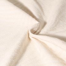 Tissu Jacquard D'Ameublement Motifs En Relief Sur Fond Ecru - Craftine