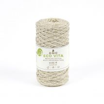 Fil Coton Recyclé Eco Vita Metallic 4mm Col. 03 Beige - Dmc