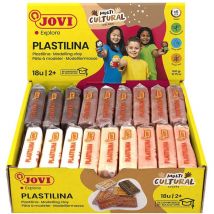 Pâte À Modeler Jovi Pack De 18 Unités De 50 Grammes Multi Cultural