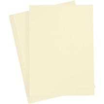 Papier Cartonné Jaune Pastel - A4 - 210 Gr - 10 Pcs - CC Hobby