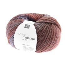 Pelote De Laine À Tricoter Creative Melange Chunky - Rico Design 74 Multicolore
