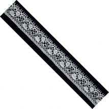 Ruban Dentelle Fleur Blanc 15 Mm - Graine Creative
