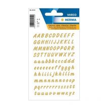 Lettres - Stickers - Autocollant - Or - A À Z - Majuscules - Italique - Ki Sign