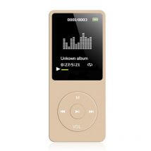 Achetez Lecteur Mp4 Ultra-fin Avec Écran Or Pour Musique Et E-books Yonis - Yonis