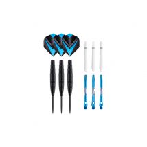 Jeu 3 Fléchettes Pro Tesli Pointe Acier - 23gr - Coloris Bleu - 1001jouets