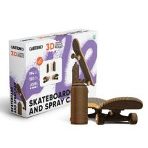 Cartonic Sculpture-puzzle 3d Carton - Skate Et Son Spray