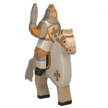 Figurine Chevalier Blanc Avec Épée - Holztiger