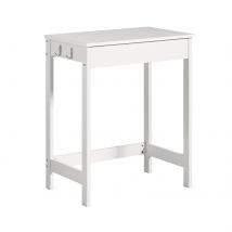 Sobuy Fwt43-w Table Bureau Informatique Secrétaire Avec 1 Tiroir Et 2 Crochets - Sobuy