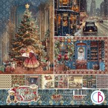 12 Papiers Scrapbooking 20 X 20 Cm Ciao Bella Toy Shop - CIAO BELLA