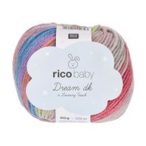 Fil À Tricoter Rico Rico Baby Dream Lux Touch - Rico Design 07 Rouge/lilas