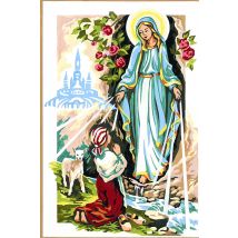 Canevas Antique Lourdes 30x40cm - SEG