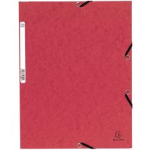 Chemise 3 Rabats Rouge - Exacompta