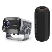 Vidéoprojecteur Android 13 Hd + Enceinte Bluetooth 60w Étanche Rvb
