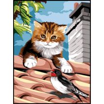 Canevas Antique Sur Le Toit 40x50cm - SEG