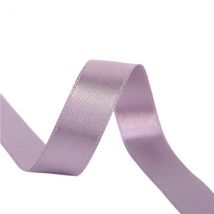 Bobine 25m Ruban Satin Double Face Mauve Grisé Fabriqué En France - MyMercerie
