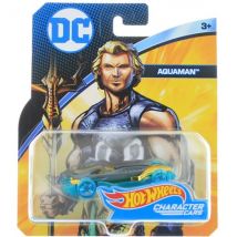 Hot Wheels : Voiture Aquaman 1:64 - Véhicule Miniature Or Et Bleue - Collection Batman - Mattel Dxm53 - Hot Wheels
