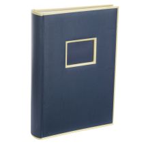 Album Photo Semikolon « Pocket 300 » – 300 Pochettes (100 Pages) – 22,5 × 32,8 Cm – Pages Crème – Couverture Marine
