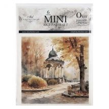 Lot De 6 Papiers De Riz Assorties 14,8 Cm Itd Collection Automne 101 - ITD Collection