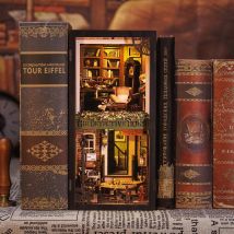 Book Nook Kit Diy Figured'art 322 Pièces - Agence De Détectives Rose - Diorama Maquette À Construire