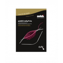 3 Aiguilles À Chaussettes Crasytrio Doubles Pointes 21cm/2mm, 2.50mm Et 4,00mm (160-2) - Addi Click N°4 Gris