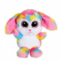 Peluche - Troody - Brilloo Friends Lapin Jaune Et Rose 13 Cm