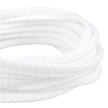 Bobine 50m Cordon Damier Polyester 5mm Blanc - My mercerie