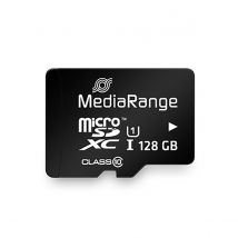 Mediarange Carte Microsdxc 128 Go Uhs-i Classe 10 Avec Adaptateur Sd Transfert Ultra Rapide Noir - Mediarange