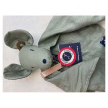 Perlipopette Doudou Souris Sauge Ma0181 - Mailou