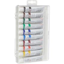 Lot De 10 Tube De Peinture - Koh-i-noor Tempera 016151900000 - 10 Couleurs Différentes - 470 G