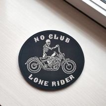 Patch Thermocollant Biker No Club –ecusson Brodé 9,7 Cm - Saperlipopette by Léna